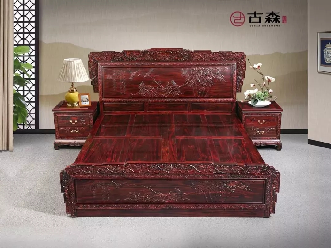 古森红木·黑酸枝盛世大床
