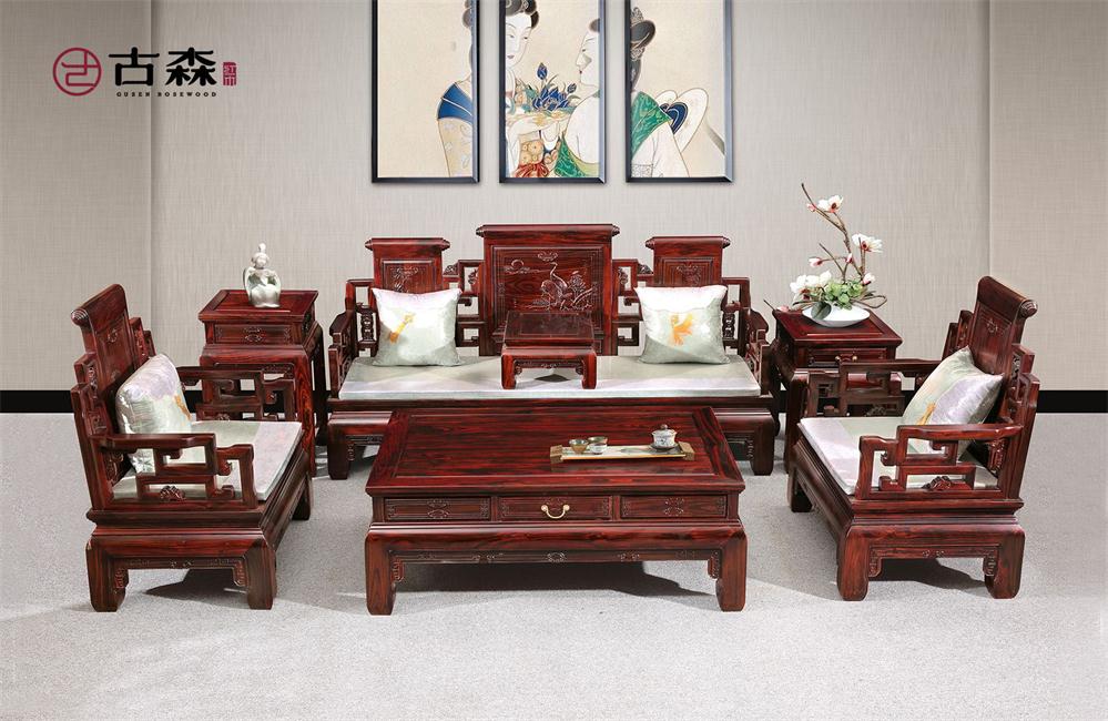 古森红木阔叶黄檀沙发