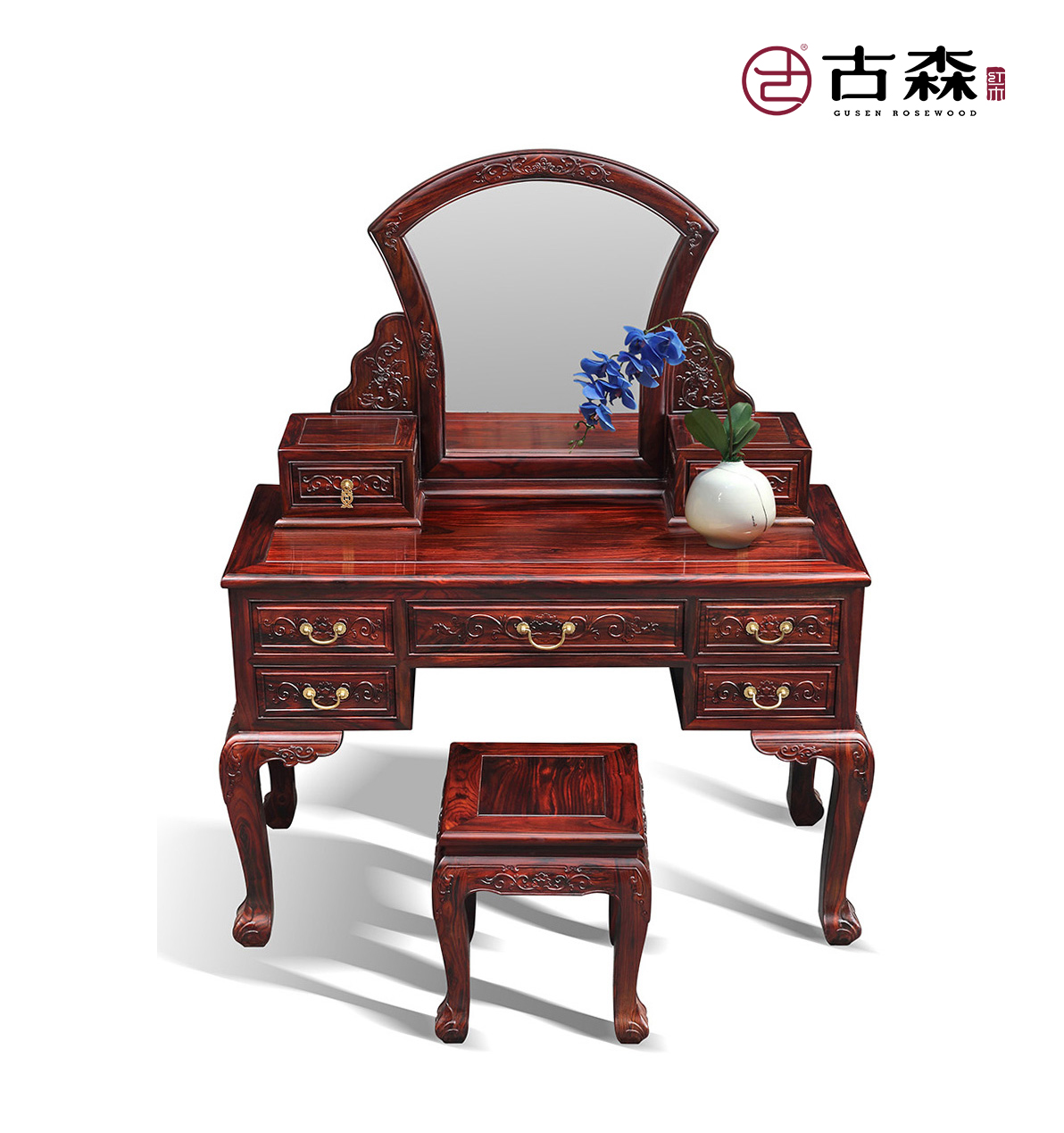 古森红木《阔叶黄檀梳妆台》